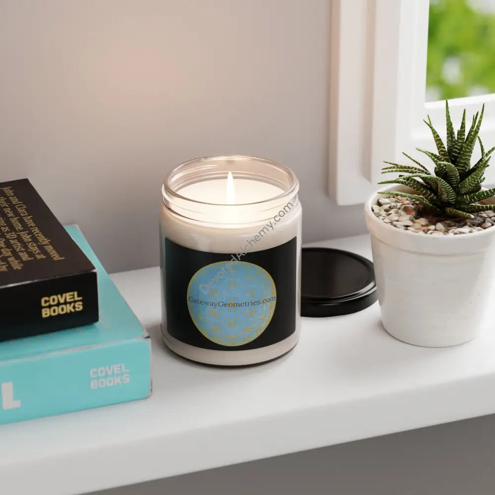 Gateway Geometries Scented Soy Candle - Calming Aromatherapy 9Oz Home Decor