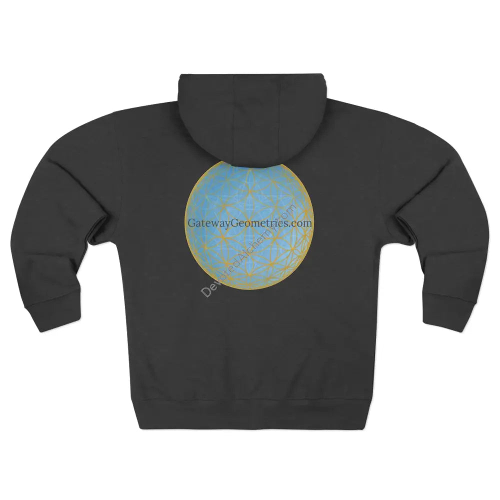 Gateway Geometries Unisex Zip Hoodie - Comfortable Stylish & Unique Design
