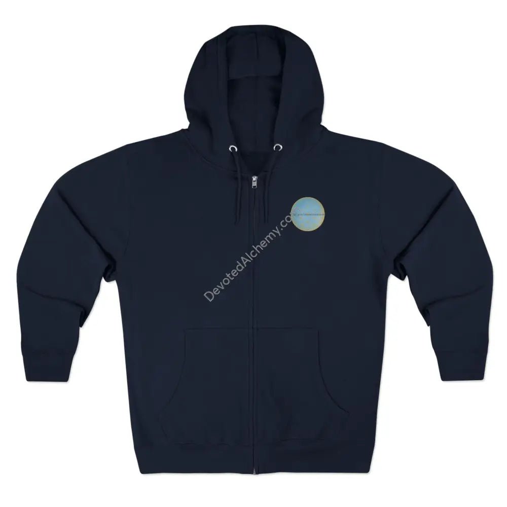 Gateway Geometries Unisex Zip Hoodie - Comfortable Stylish & Unique Design Navy / Xs