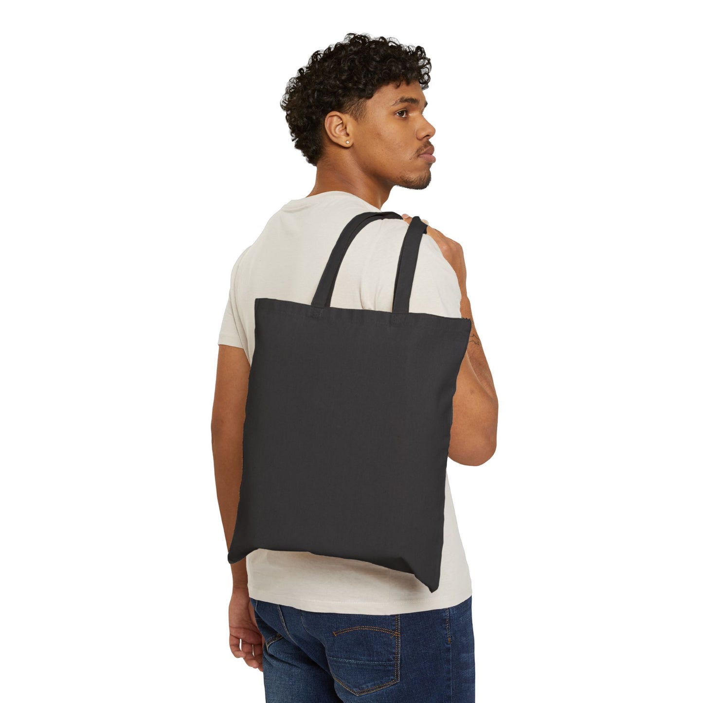 Blue Hearts Cotton Canvas Tote Bag | Eco-Friendly Shopping Bag, Gift for Her, Beach Tote, Art Tote, Reusable Bag
