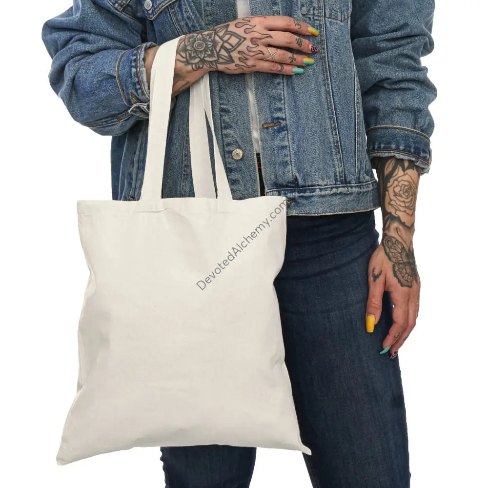 Blue Flower of Life Tote Bag - Eco-Friendly Nature Carryall Perfect Gift for Earth Day Yoga Shopping Farmers Market