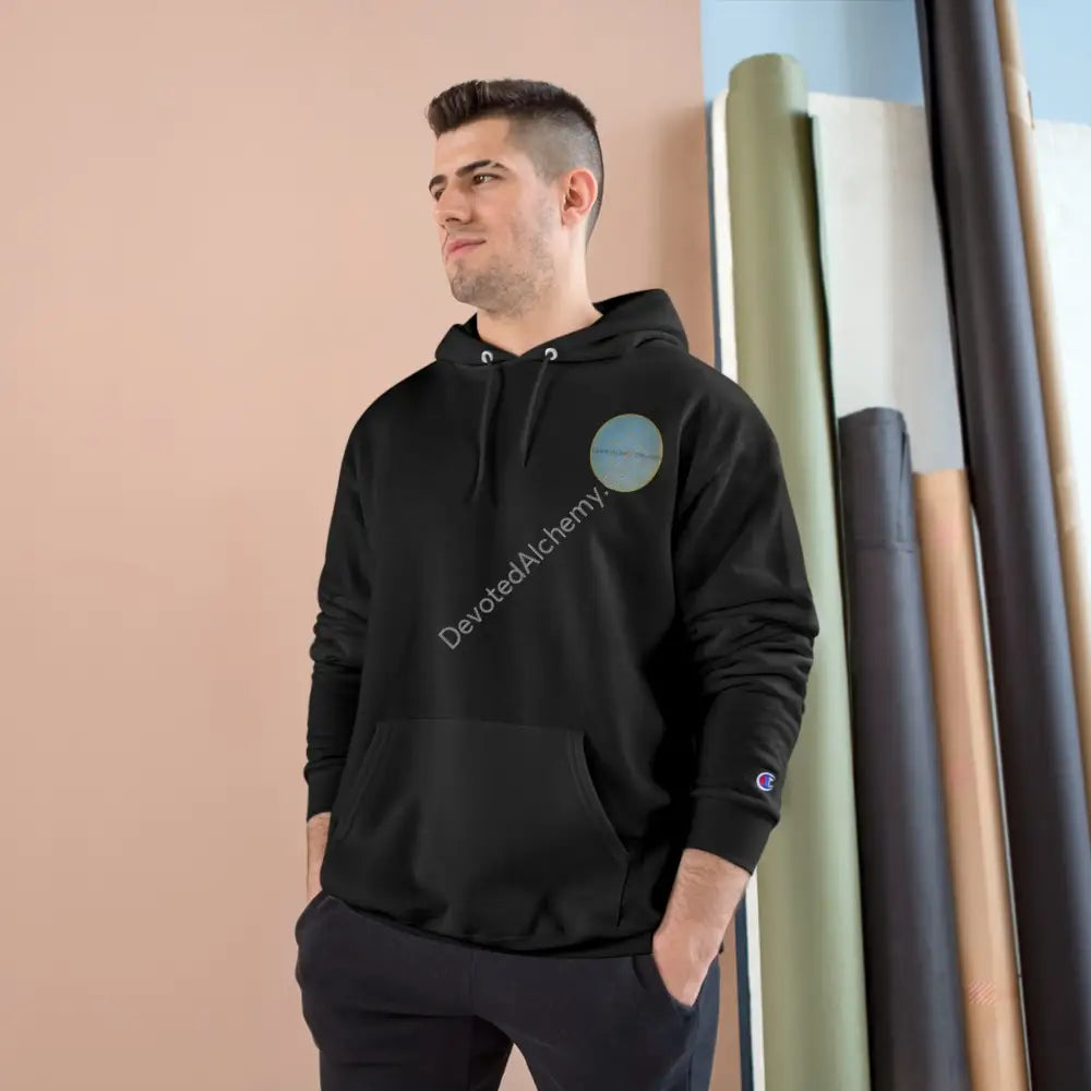 Champion Hoodie With Geometric Design - Perfect For Casual Wear & Gifts