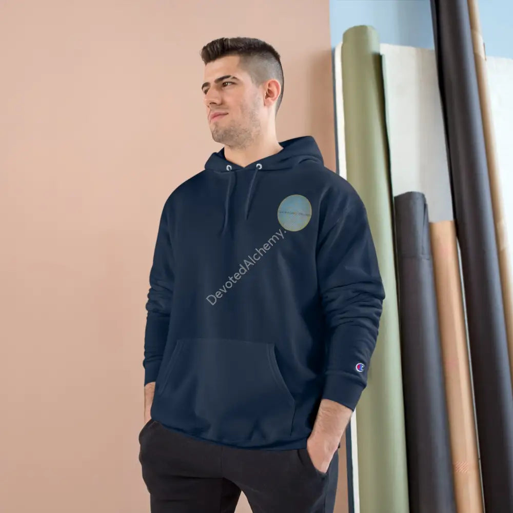 Champion Hoodie With Geometric Design - Perfect For Casual Wear & Gifts