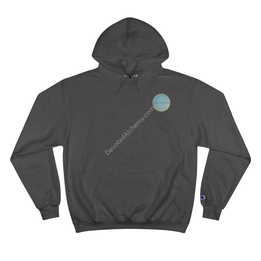 Champion Hoodie With Geometric Design - Perfect For Casual Wear & Gifts Charcoal Heather / S