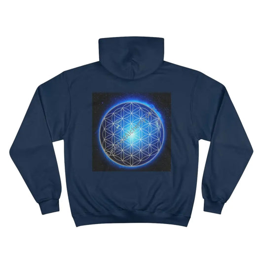 Champion Hoodie With Geometric Design - Perfect For Casual Wear & Gifts Navy / S