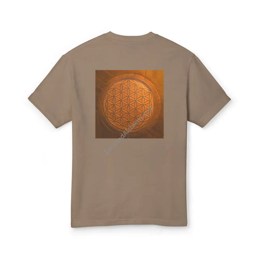 Copy Of Mystic Lion Heavyweight Cotton Tee - Unisex T-Shirt With Unique Design Faded Brown / S