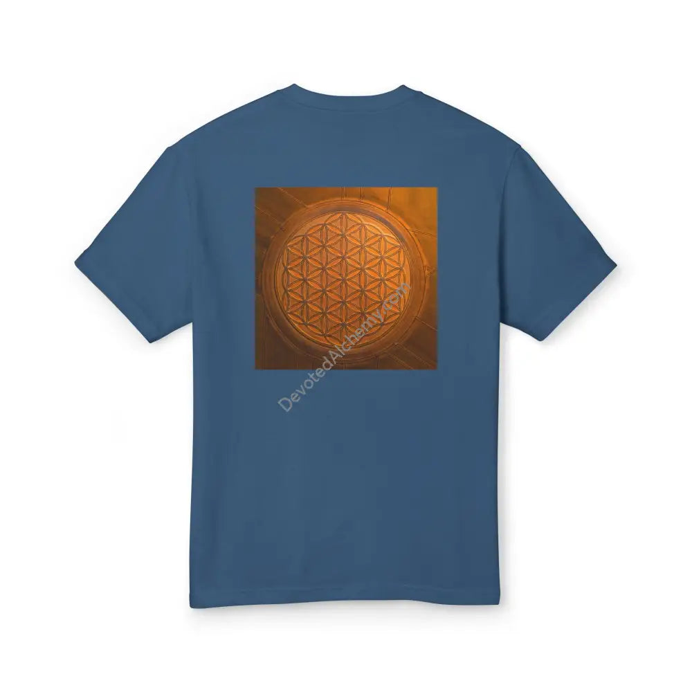 Copy Of Mystic Lion Heavyweight Cotton Tee - Unisex T-Shirt With Unique Design Faded Navy / S