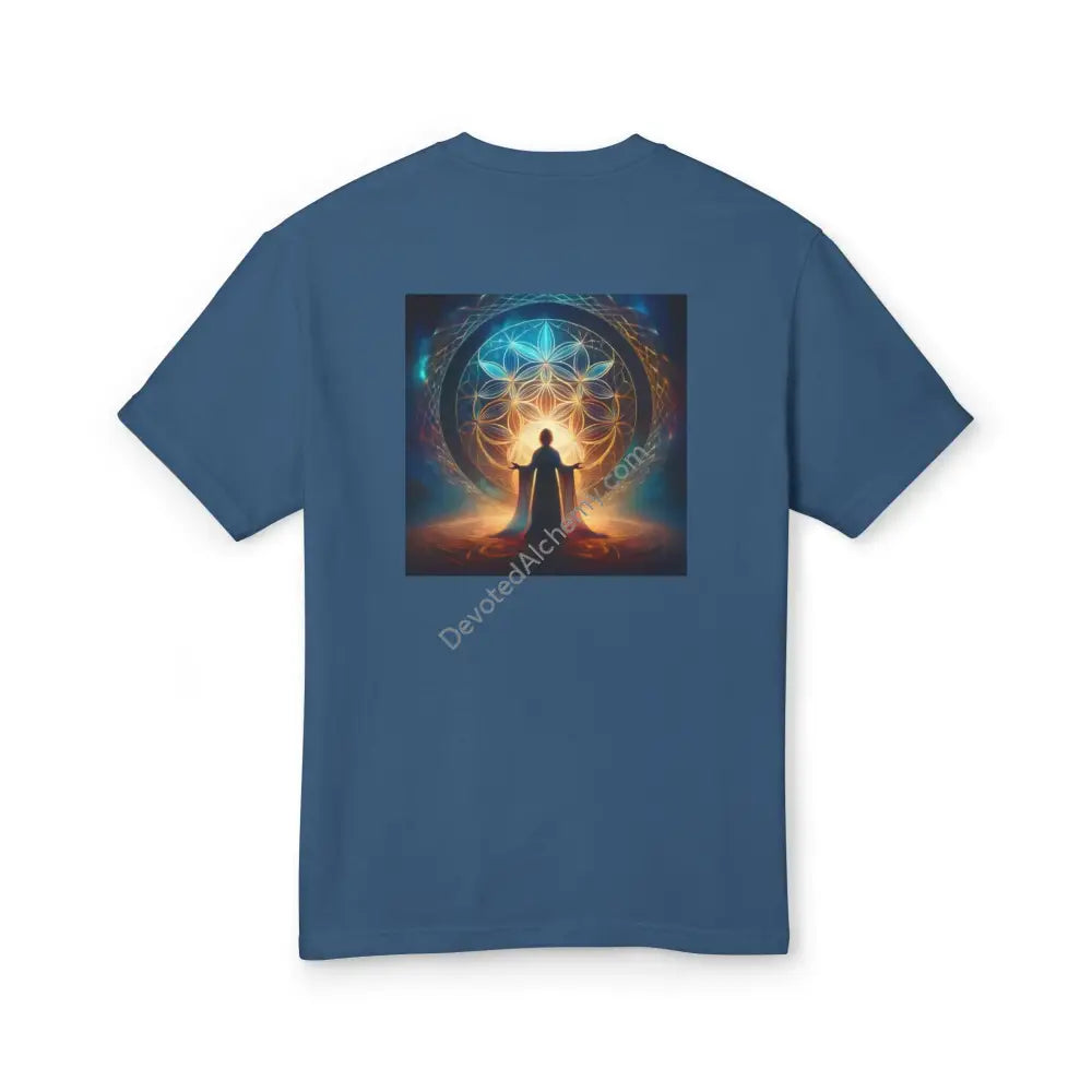 Devine Feminine Power Heavyweight Cotton Tee - Unisex T-Shirt With Unique Design Faded Navy / S