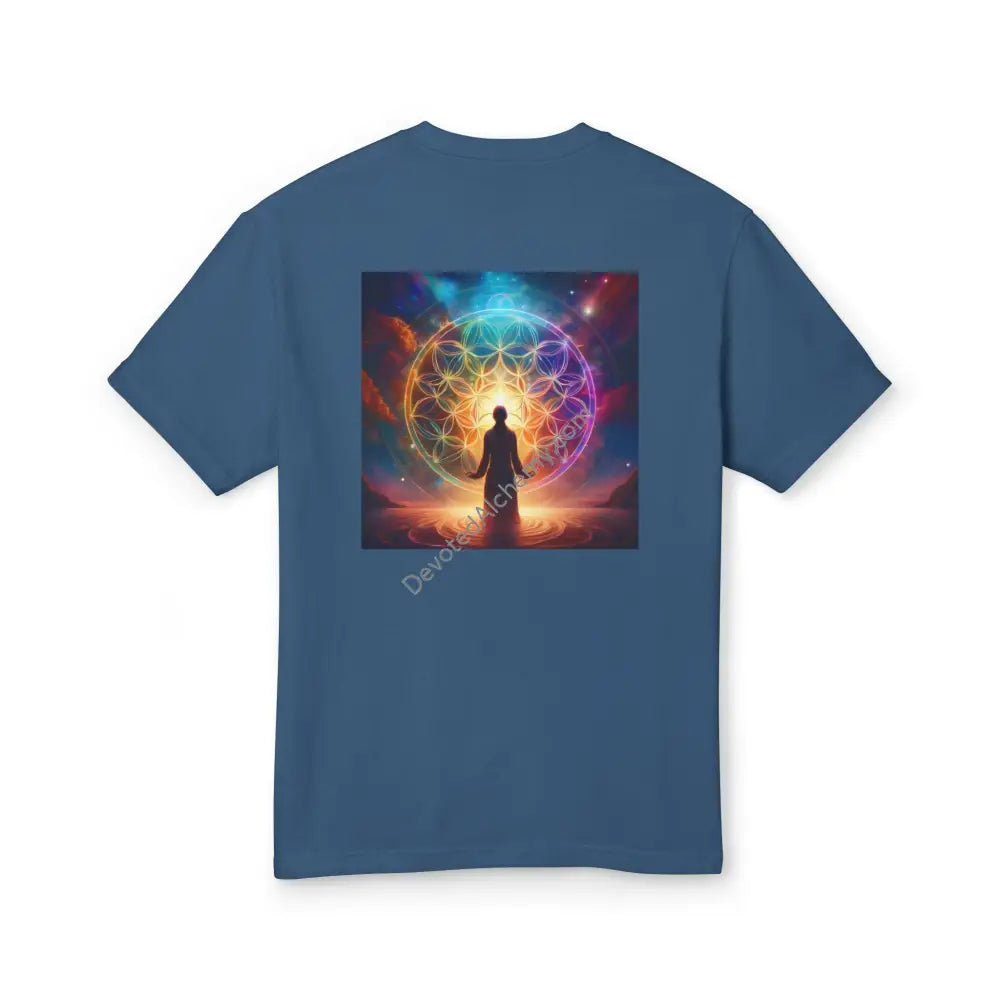 Devine Feminine Power Heavyweight Cotton Tee - Unisex T-Shirt With Unique Design Faded Navy / S