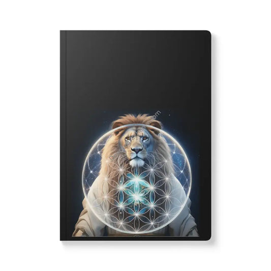 Elegant Mystic Lion Softcover Journal | Inspirational Writing Notebook 100 Pages (50 Sheets) /