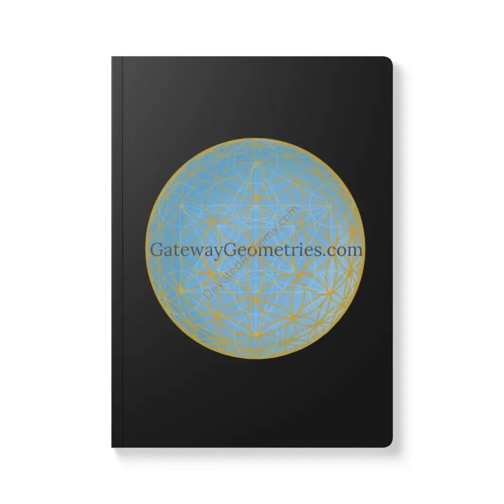 Elegant Sacred Geometry Softcover Journal | Inspirational Writing Notebook 100 Pages (50 Sheets) /