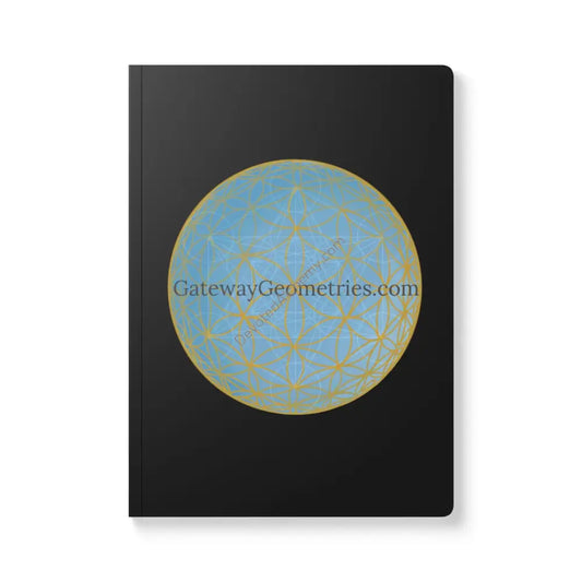 Elegant Sacred Geometry Softcover Journal | Inspirational Writing Notebook 100 Pages (50 Sheets) /