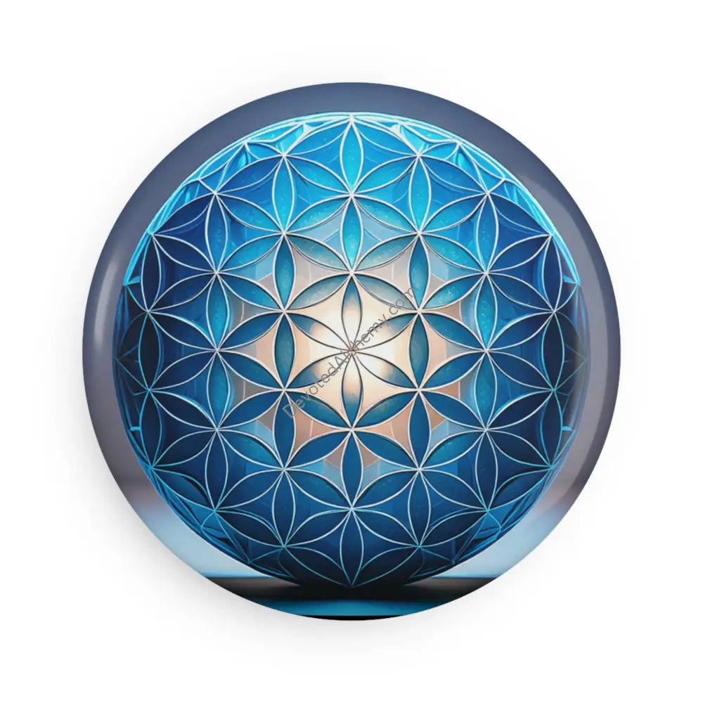 Flower of Life Heart Magnet Art Sacred Geometry Magnet 1 pc / 2.25’’ / Round Home Decor