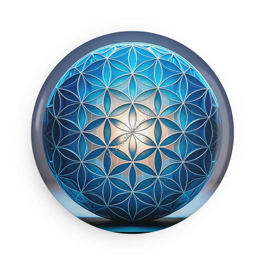 Flower of Life Heart Magnet Art Sacred Geometry Magnet 1 pc / 2.25’’ / Round Home Decor