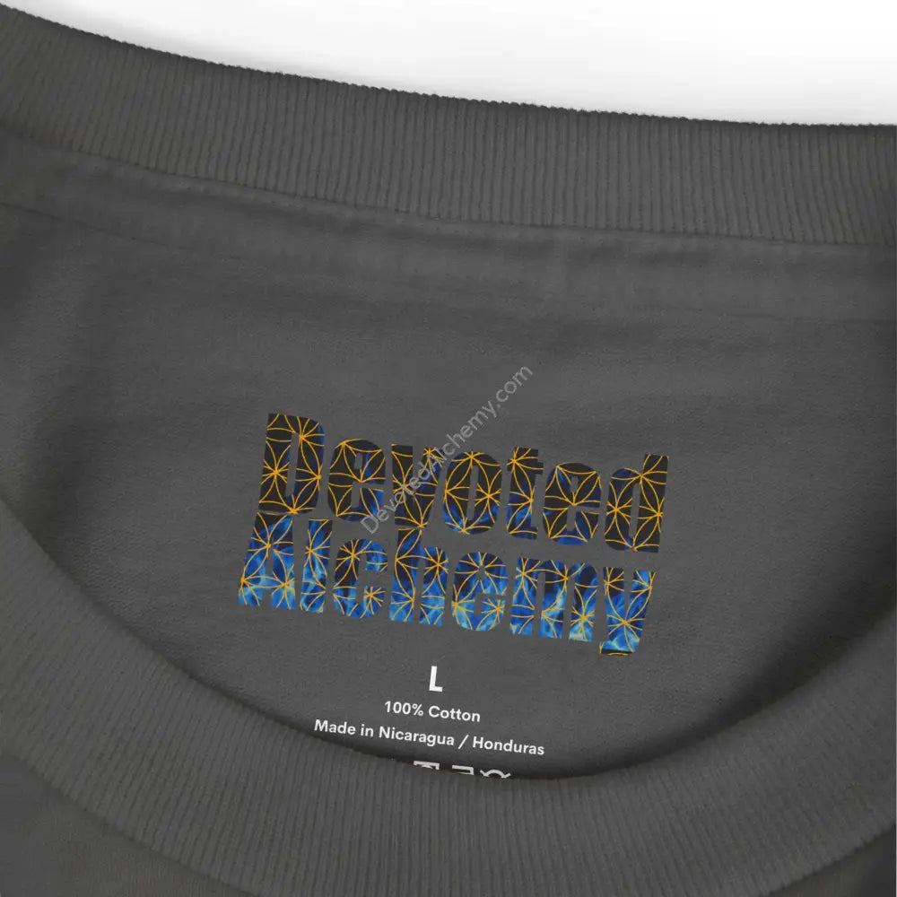 Flower Of Life Heavyweight Cotton Tee - Unisex T-Shirt With Unique Design