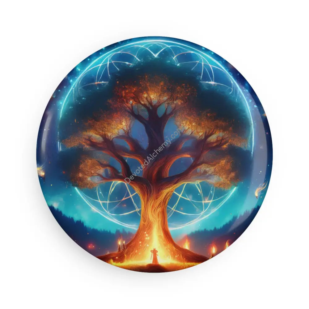 Flower of Life Magnet Art Geometric Magnet Gift for Wellness Enthusiasts 1 pc / 2.25’’ / Round Home Decor