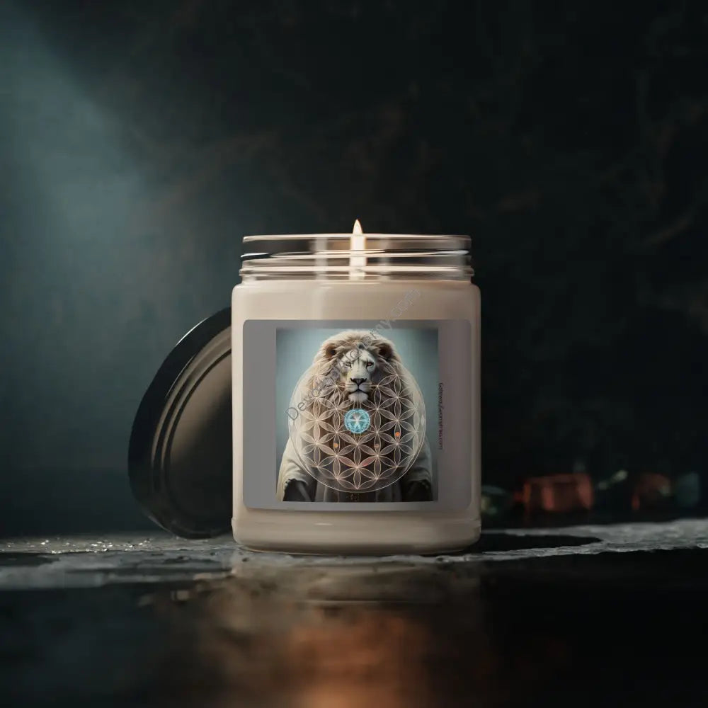 Flower Of Life Scented Soy Candle - Calming Aromatherapy 9Oz Home Decor