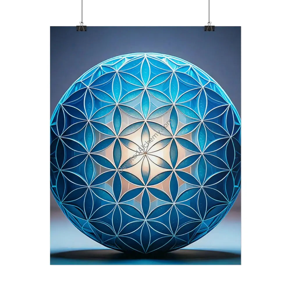 Flower of Life Wall Art Print Spiritual Decor Chakra Healing Poster Yoga Gift Mindfulness Art Bohemian Room Decoration