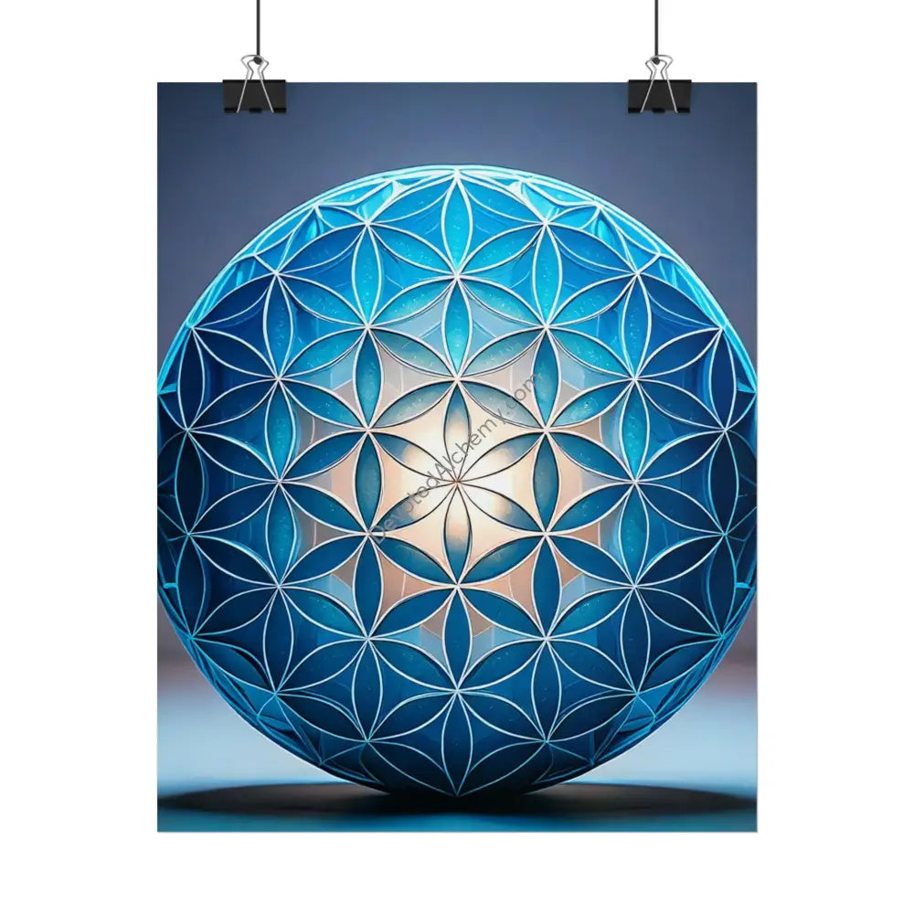 Flower of Life Wall Art Print Spiritual Decor Chakra Healing Poster Yoga Gift Mindfulness Art Bohemian Room Decoration