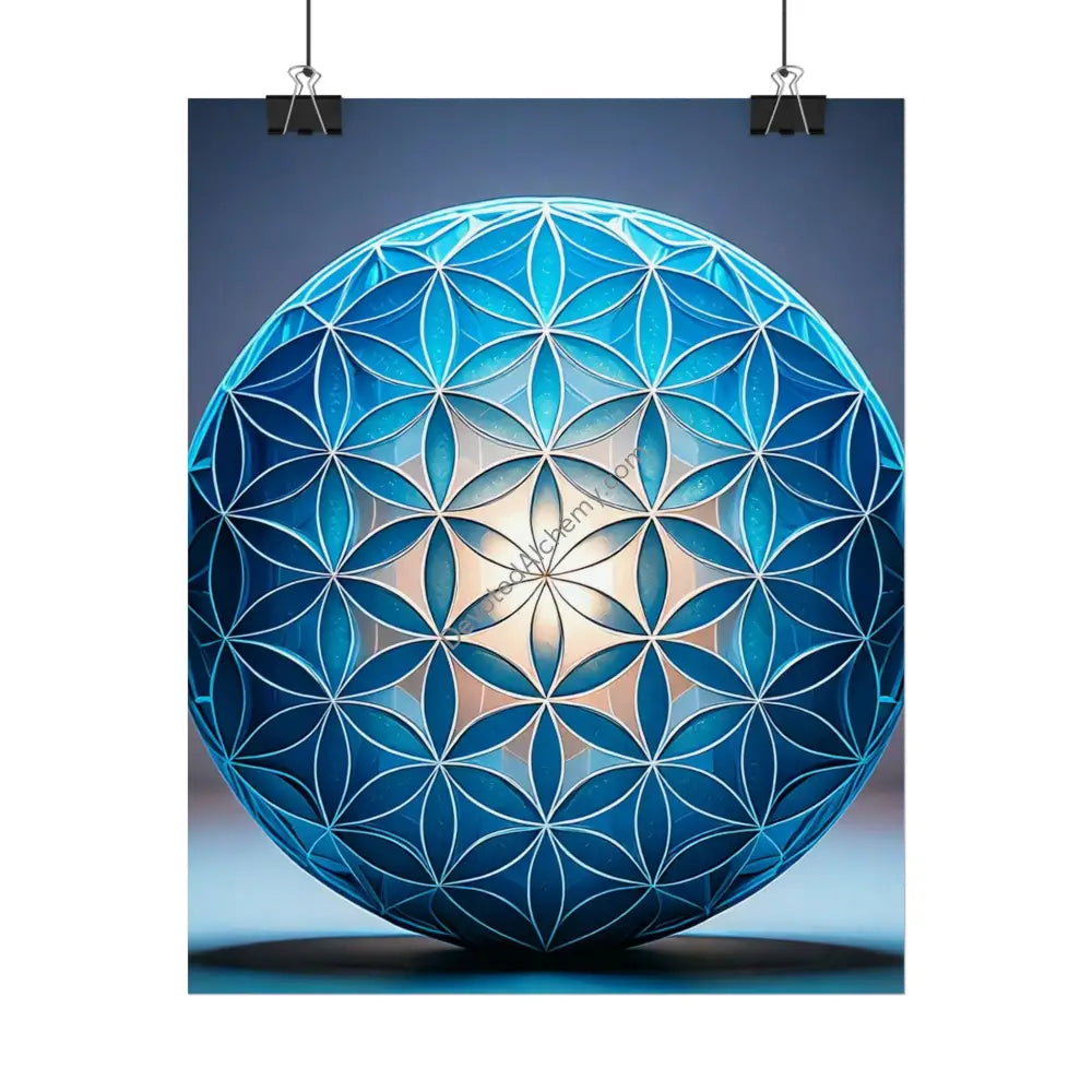 Flower of Life Wall Art Print Spiritual Decor Chakra Healing Poster Yoga Gift Mindfulness Art Bohemian Room Decoration