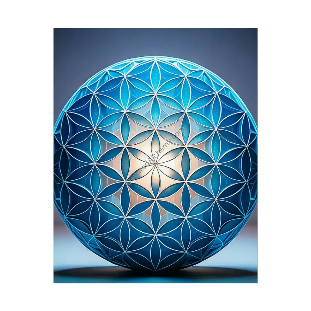 Flower of Life Wall Art Print Spiritual Decor Chakra Healing Poster Yoga Gift Mindfulness Art Bohemian Room Decoration