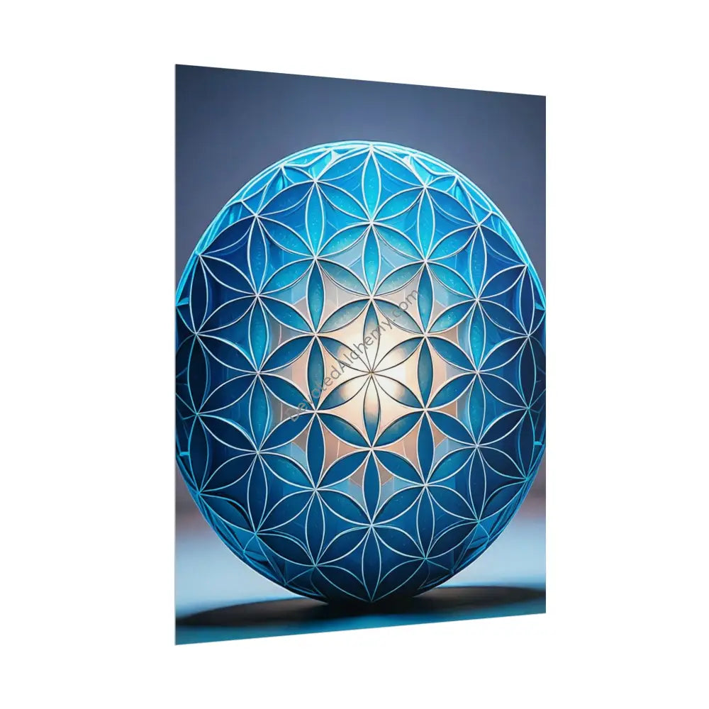 Flower of Life Wall Art Print Spiritual Decor Chakra Healing Poster Yoga Gift Mindfulness Art Bohemian Room Decoration