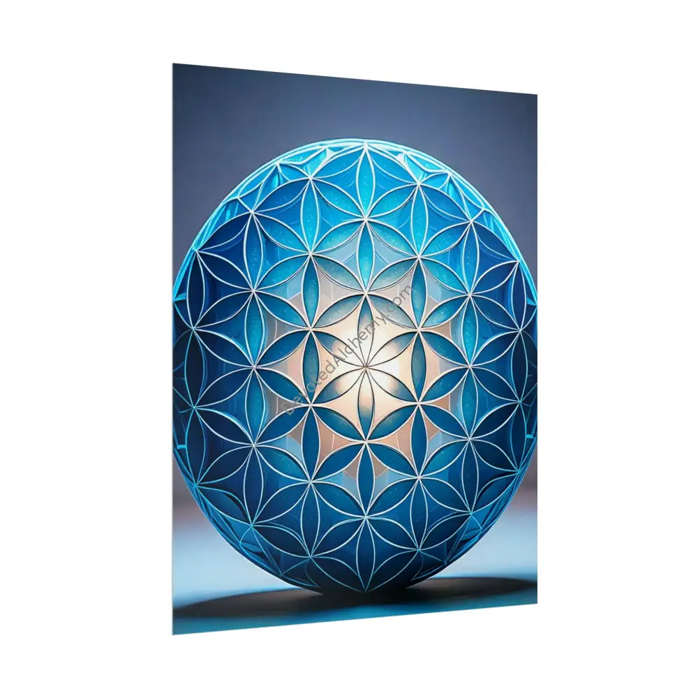 Flower of Life Wall Art Print Spiritual Decor Chakra Healing Poster Yoga Gift Mindfulness Art Bohemian Room Decoration