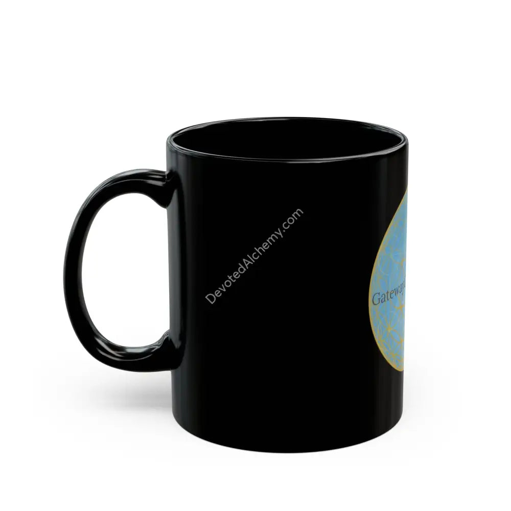 Gateway Geometries Black Mug - 11Oz & 15Oz Perfect For Geometric Art Lovers