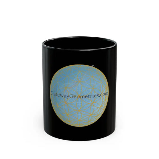 Gateway Geometries Black Mug - 11Oz & 15Oz Perfect For Geometric Art Lovers