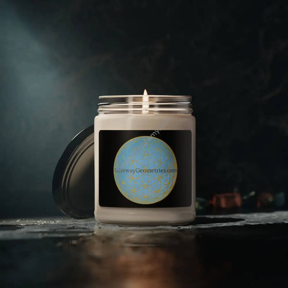 Gateway Geometries Scented Soy Candle - Calming Aromatherapy 9Oz Home Decor