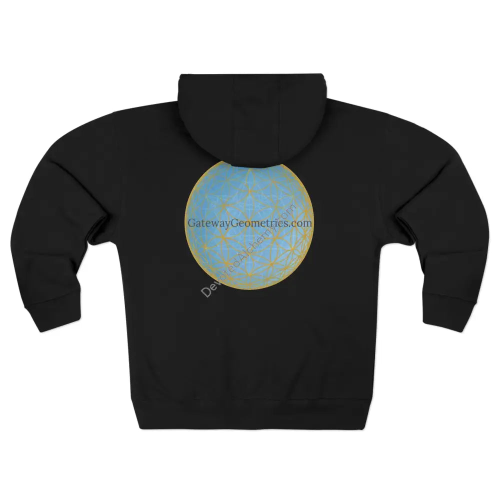 Gateway Geometries Unisex Zip Hoodie - Comfortable Stylish & Unique Design