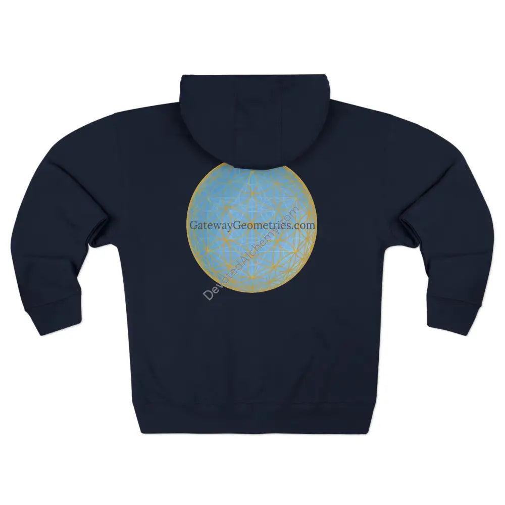 Gateway Geometries Unisex Zip Hoodie - Comfortable Stylish & Unique Design