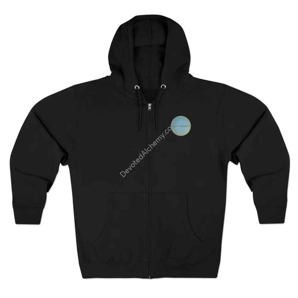 Gateway Geometries Unisex Zip Hoodie - Comfortable Stylish & Unique Design Black / Xs