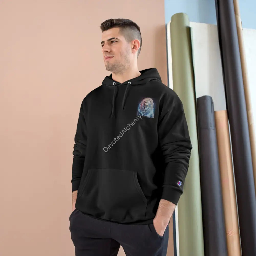 Lion Spirit Champion Hoodie | Cosmic Vibes Perfect For Nature Lovers