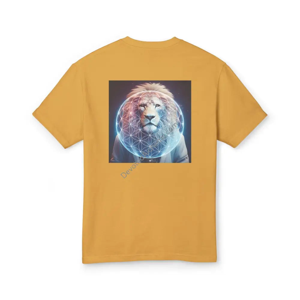 Lion Spirit Heavyweight Cotton Tee - Unisex T-Shirt With Unique Design