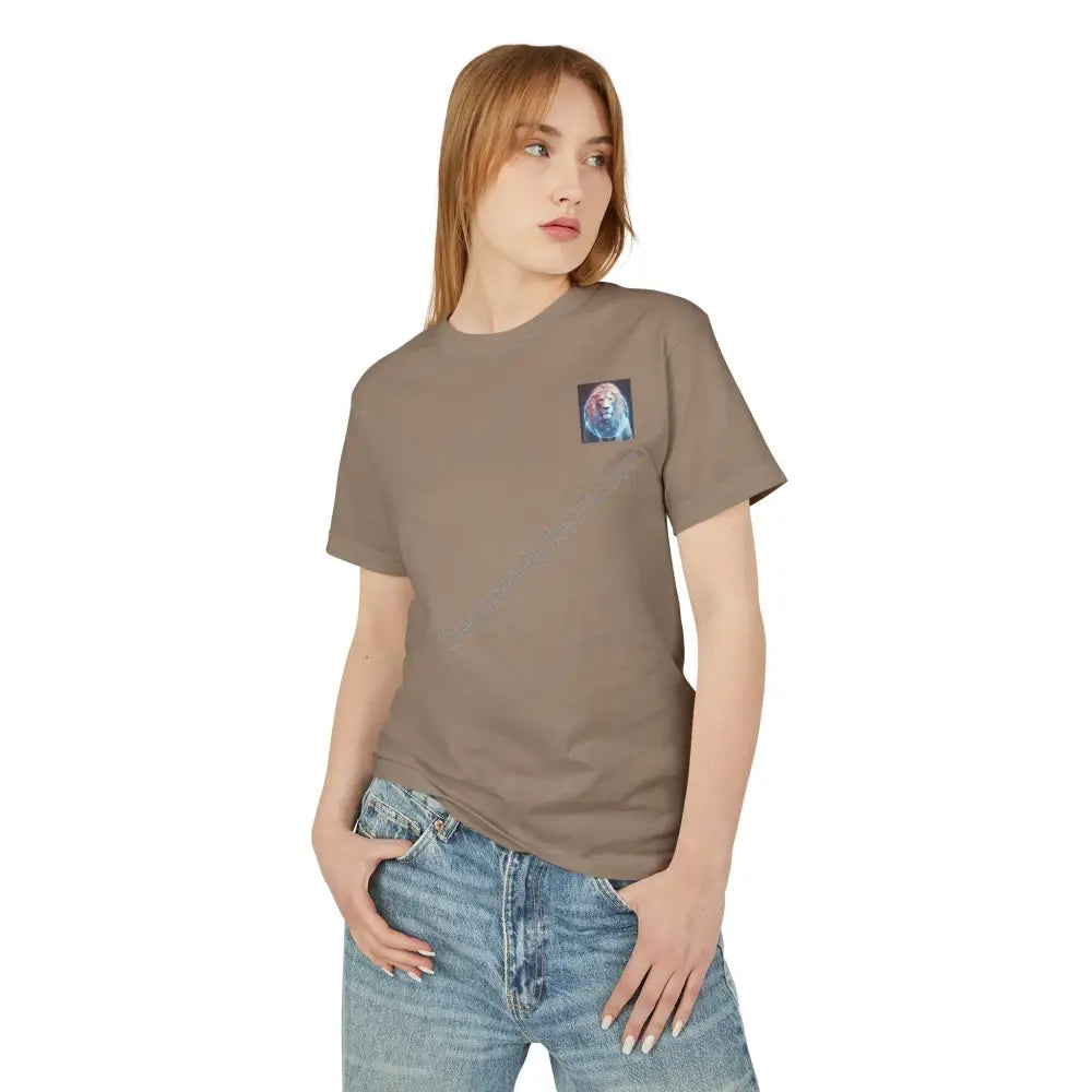 Lion Spirit Heavyweight Cotton Tee - Unisex T-Shirt With Unique Design