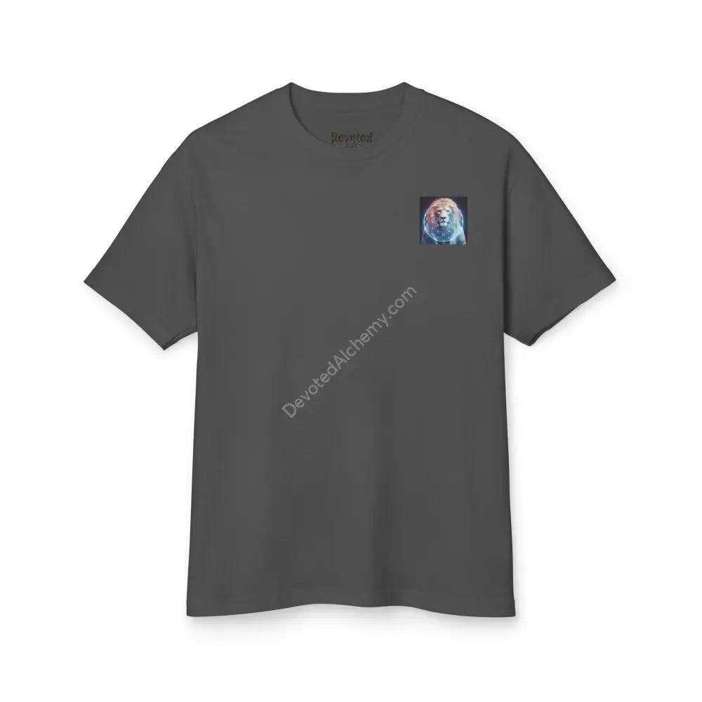Lion Spirit Heavyweight Cotton Tee - Unisex T-Shirt With Unique Design