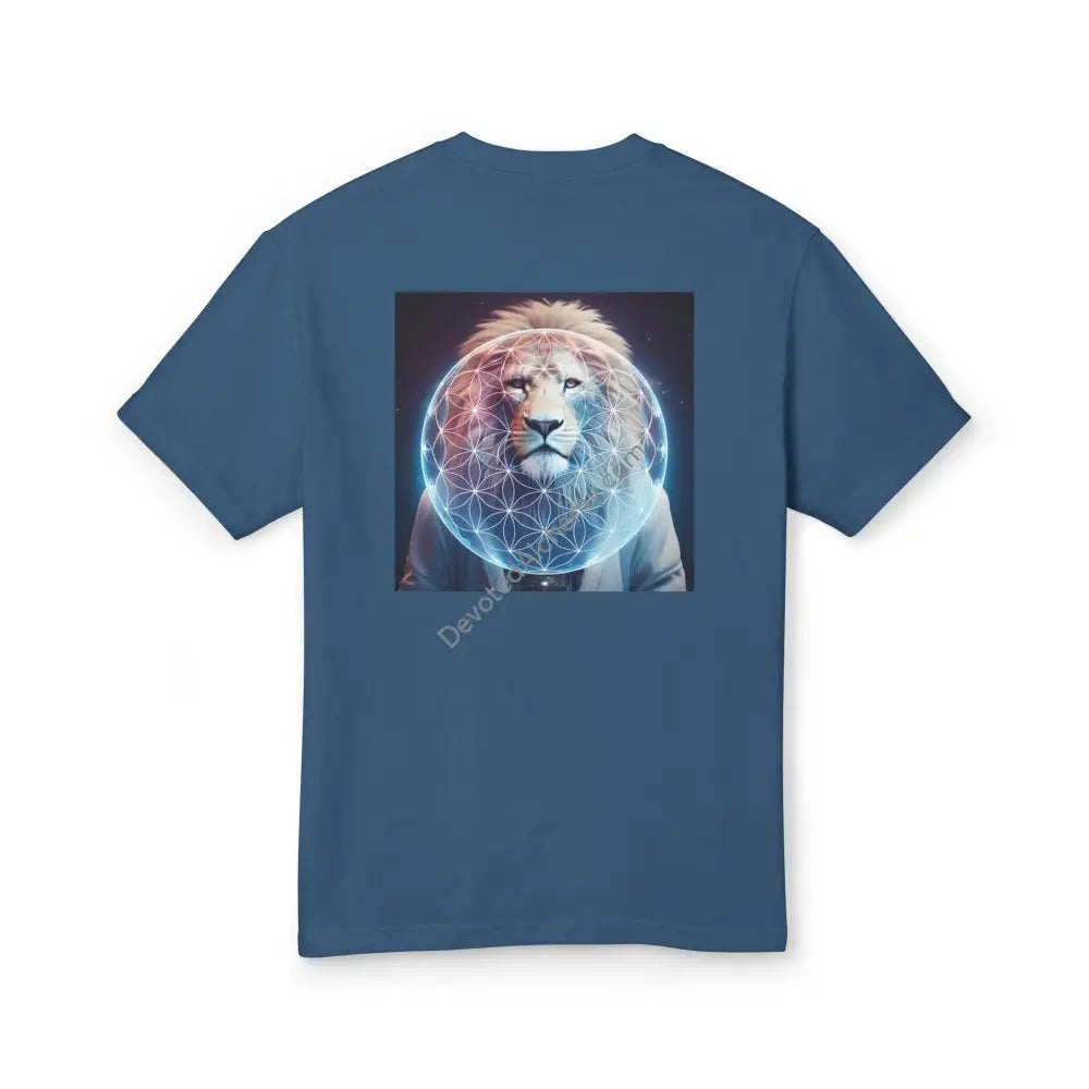 Lion Spirit Heavyweight Cotton Tee - Unisex T-Shirt With Unique Design