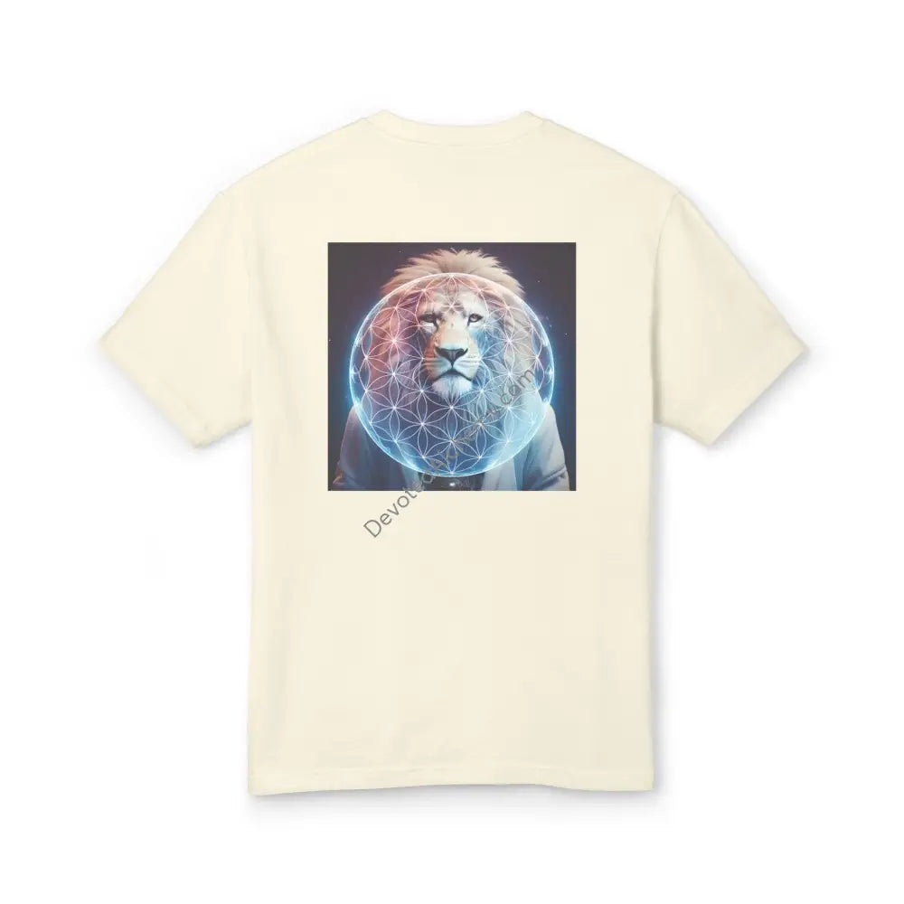 Lion Spirit Heavyweight Cotton Tee - Unisex T-Shirt With Unique Design