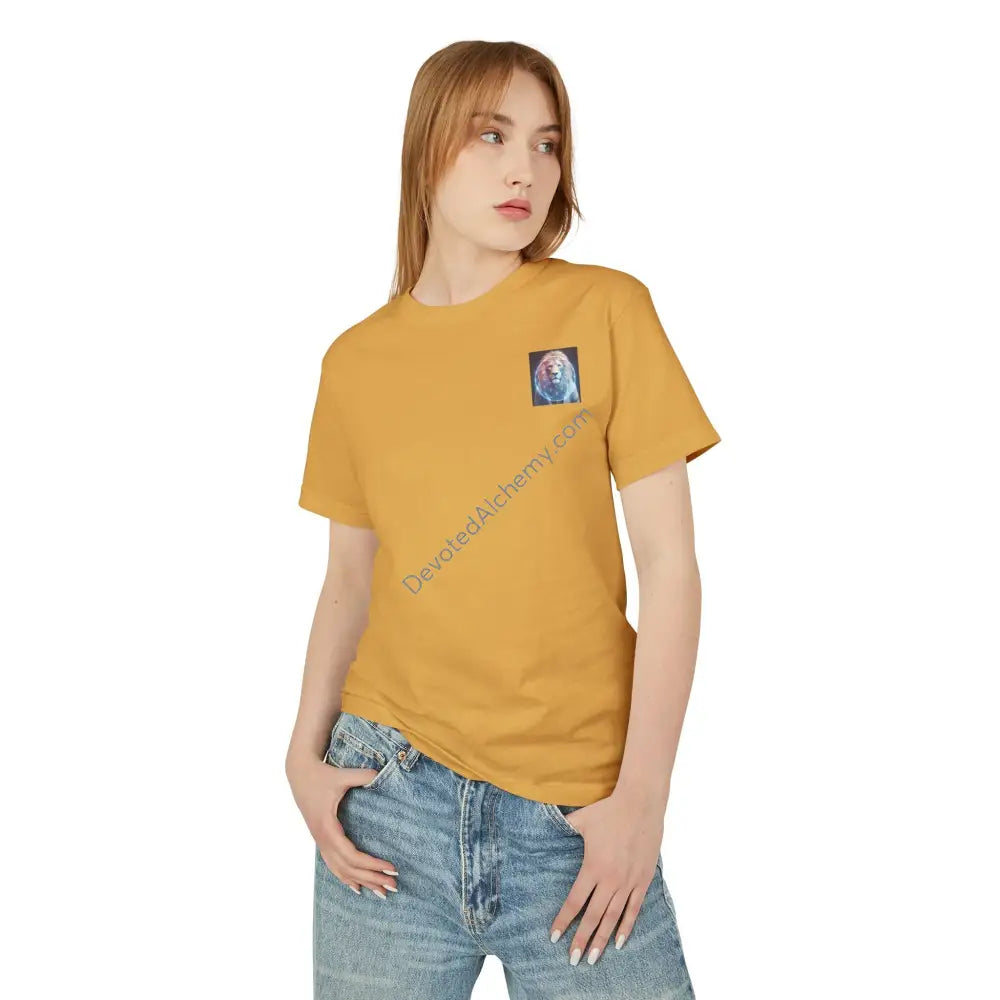 Lion Spirit Heavyweight Cotton Tee - Unisex T-Shirt With Unique Design