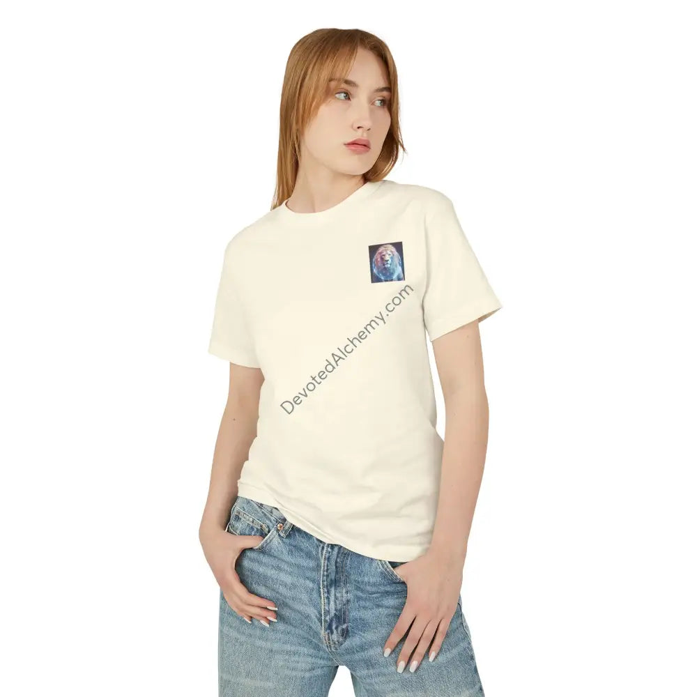 Lion Spirit Heavyweight Cotton Tee - Unisex T-Shirt With Unique Design