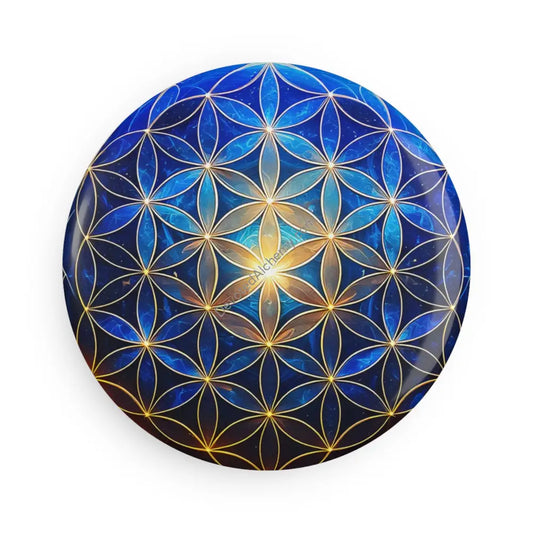 Magnet Art Spiritual Flower of Life Design Affirmation Decor Geometric Magnet Gift for Wellness Enthusiasts 1 pc