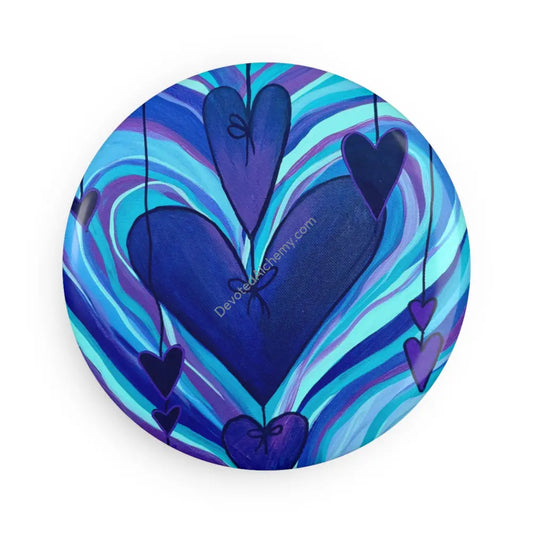 Magnet Heart Art 1 pc / 2.25’’ / Round Home Decor