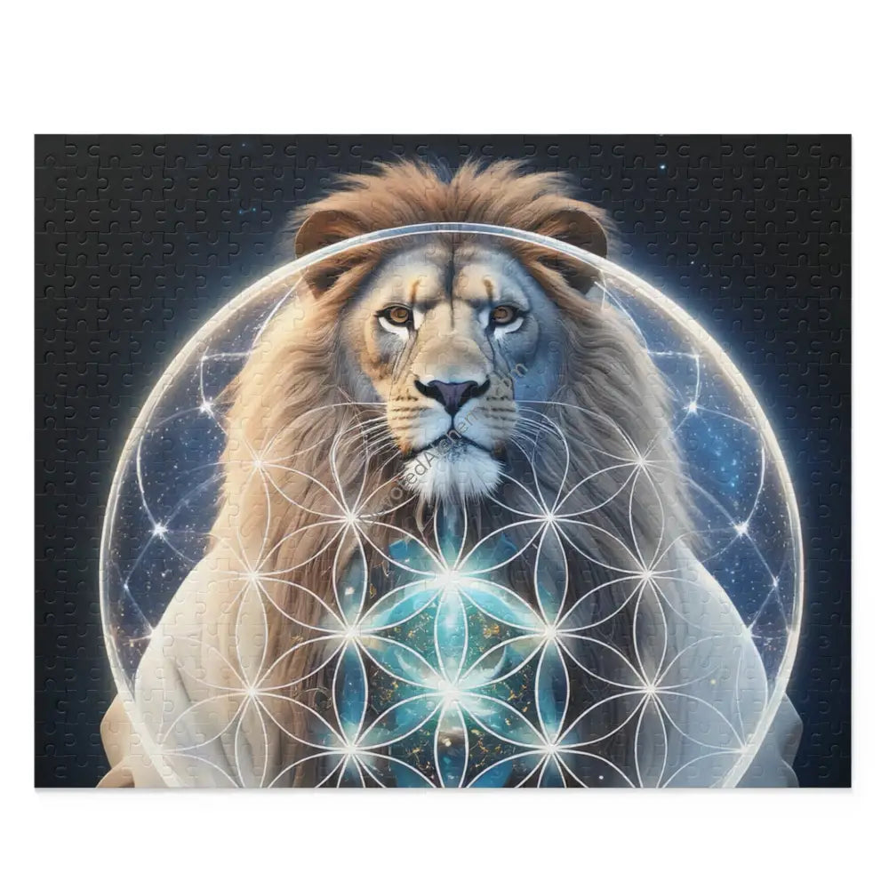 Majestic Lion Puzzle 500-Piece Perfect for Family Game Night Unique Gift and Meditation 20’’ × 16’’ (500 pcs) Puzzle
