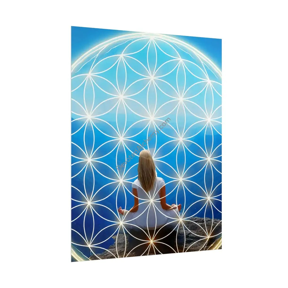 Meditation Wall Art Print Spiritual Decor Chakra Healing Poster Yoga Gift Mindfulness Art Bohemian Room Decoration