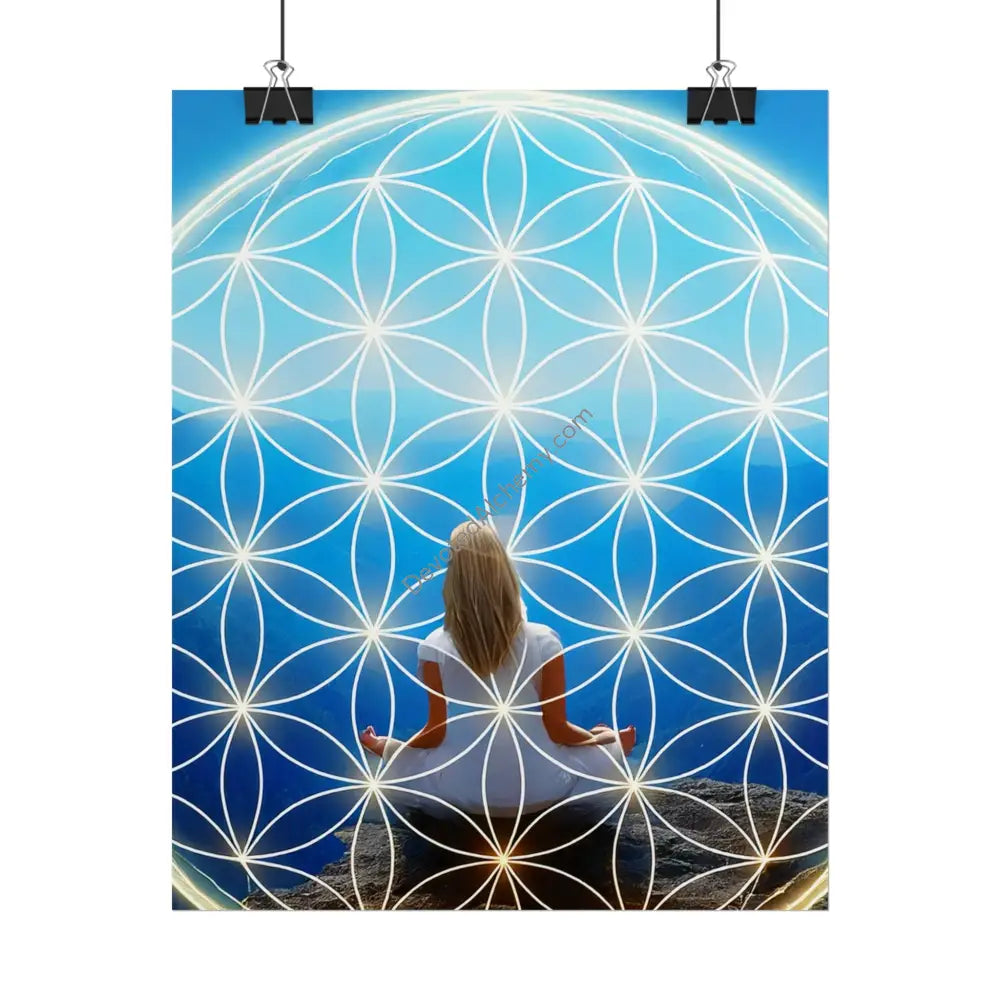 Meditation Wall Art Print Spiritual Decor Chakra Healing Poster Yoga Gift Mindfulness Art Bohemian Room Decoration
