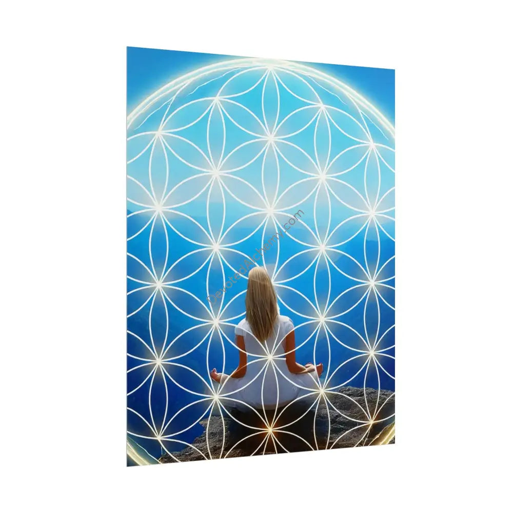 Meditation Wall Art Print Spiritual Decor Chakra Healing Poster Yoga Gift Mindfulness Art Bohemian Room Decoration