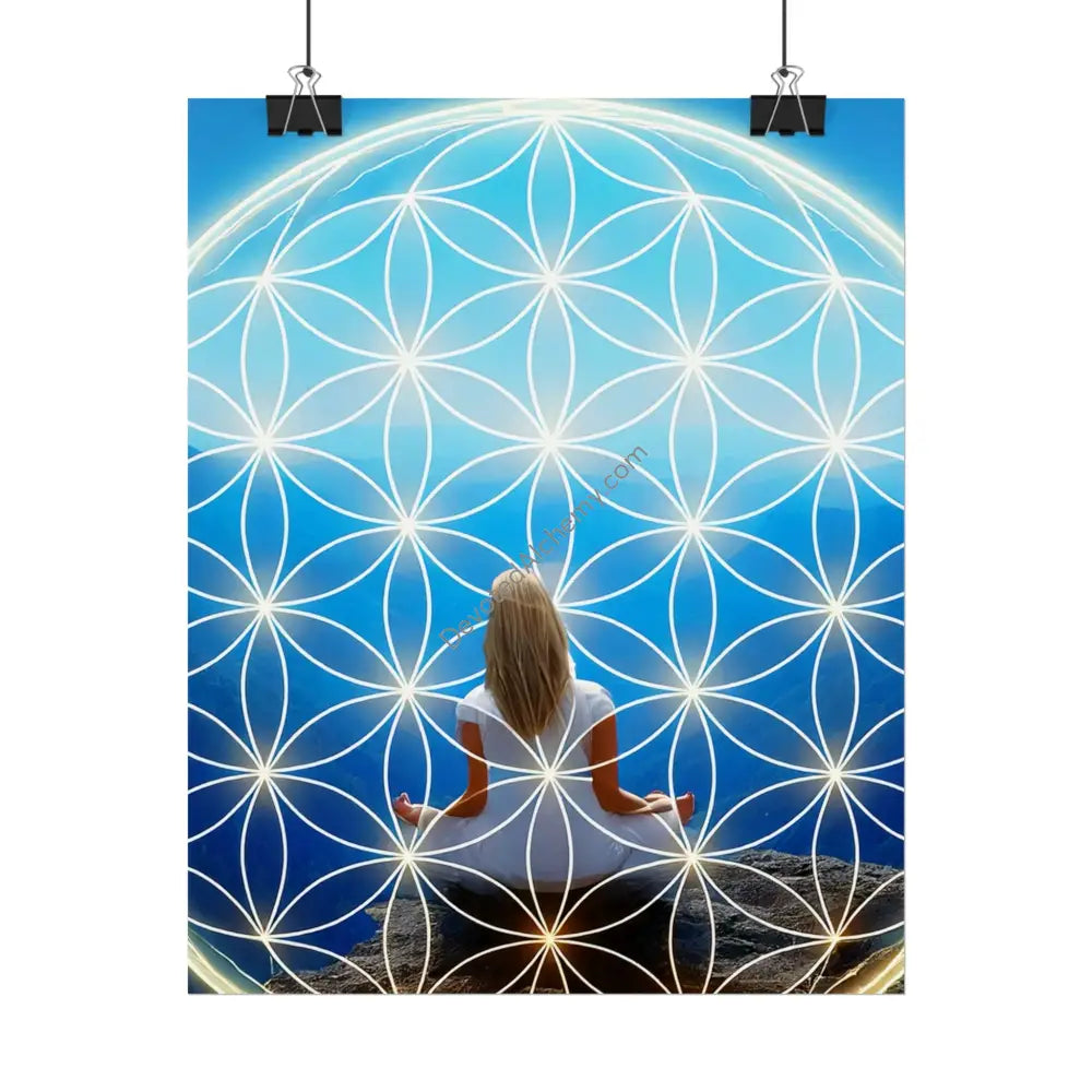 Meditation Wall Art Print Spiritual Decor Chakra Healing Poster Yoga Gift Mindfulness Art Bohemian Room Decoration