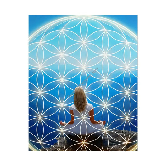 Meditation Wall Art Print Spiritual Decor Chakra Healing Poster Yoga Gift Mindfulness Art Bohemian Room Decoration 8″ x