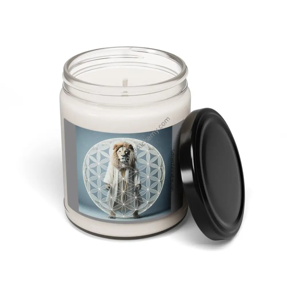 Mystic Lion Scented Soy Candle - Calming Aromatherapy 9Oz Home Decor
